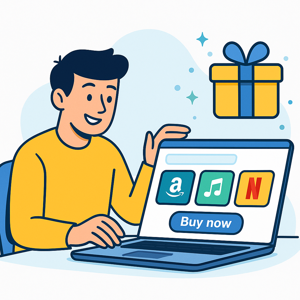 Buying a gift card on GiftlyCard